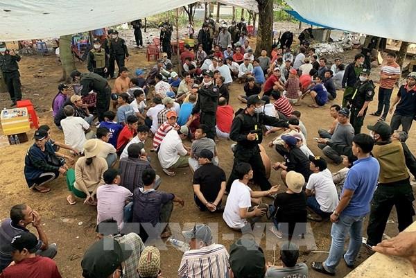 An Giang triệt phá sới bạc lớn ở vùng biên, bắt giữ 150 đối tượng liên quan