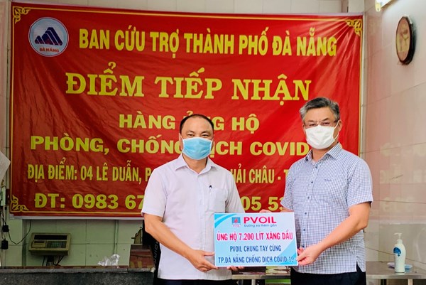 PVOIL ủng hộ 7.200 lít xăng dầu cho xe chống dịch COVID-19 tại Đà Nẵng
