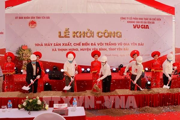 Khởi công xây dựng nhà máy sản xuất, chế biến đá vôi trắng