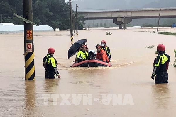 Hàn Quốc tăng gấp đôi mức hỗ trợ người dân bị thiệt hại do mưa lũ