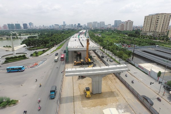 Hà Nội hoàn thành 90% đường vành đai 3 trên cao
