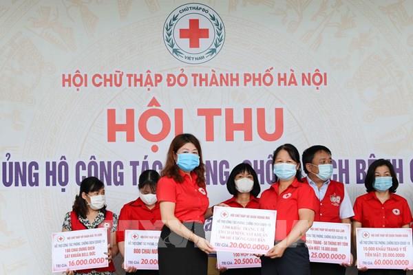 Hội Chữ thập đỏ Hà Nội chung tay hỗ trợ người dân và lực lượng y tế