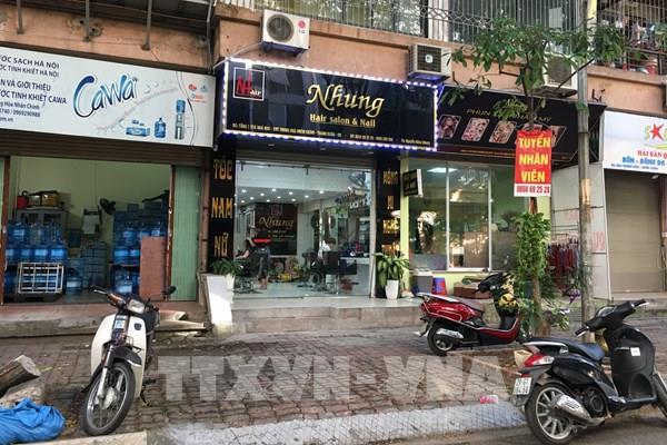 Vẫn tồn tại nhiều cơ sở kinh doanh dịch vụ tại tầng 1 các khu nhà ở tái định cư