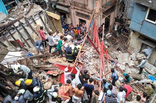 Sập nhà ở Ấn Độ: 1 nạn nhân tử vong, ít nhất 70 người bị mắc kẹt