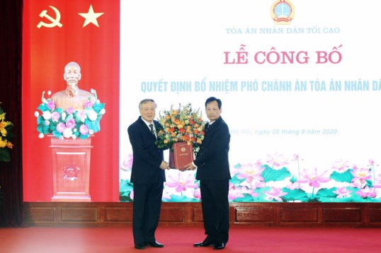 Bổ nhiệm ông Nguyễn Văn Tiến giữ chức  Phó Chánh án Tòa án nhân dân Tối cao