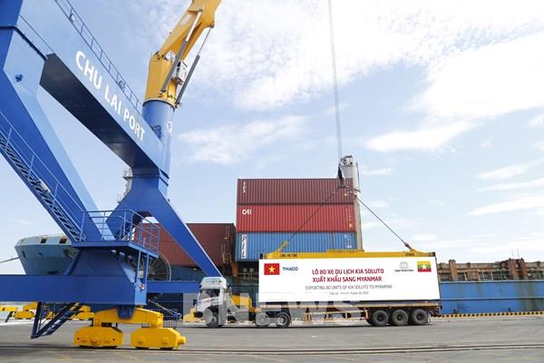 Thaco tiếp tục xuất khẩu 80 xe Kia Soluto sang Myanmar