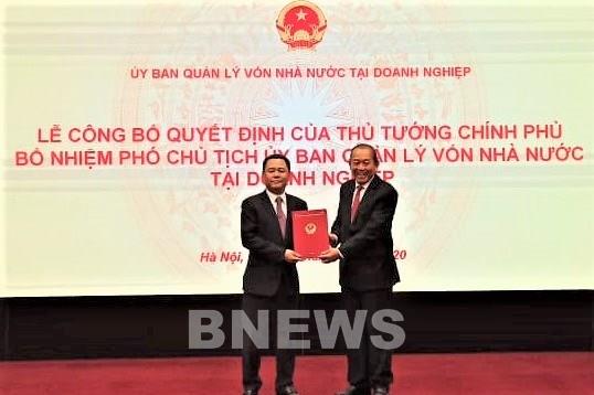 Công bố quyết định bổ nhiệm Phó Chủ tịch Ủy ban Quản lý vốn nhà nước tại doanh nghiệp
