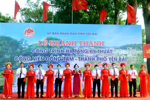 Yên Bái khánh thành công trình Hạ tầng kỹ thuật Công viên Đồng Tâm