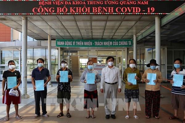 Dịch COVID-19: Thêm 13 bệnh nhân ở Quảng Nam được công bố khỏi bệnh