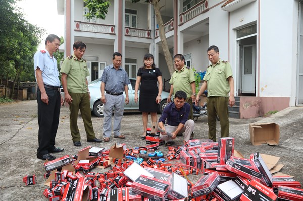 Tiêu hủy gần 600 thước dây cuộn chưa kiểm định không đảm bảo lưu thông