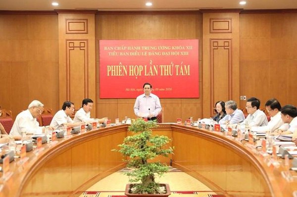 Tiểu ban Điều lệ Đảng Đại hội XIII họp phiên thứ tám