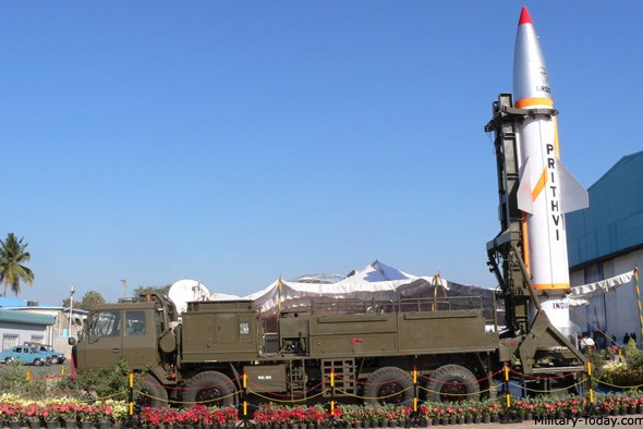 Ấn Độ phóng thử thành công tên lửa đất đối đất Prithvi-II