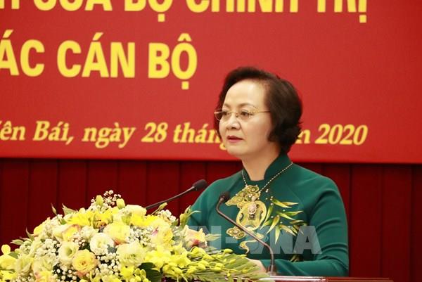 Công bố quyết định của Bộ Chính trị về công tác cán bộ với bà Phạm Thị Thanh Trà