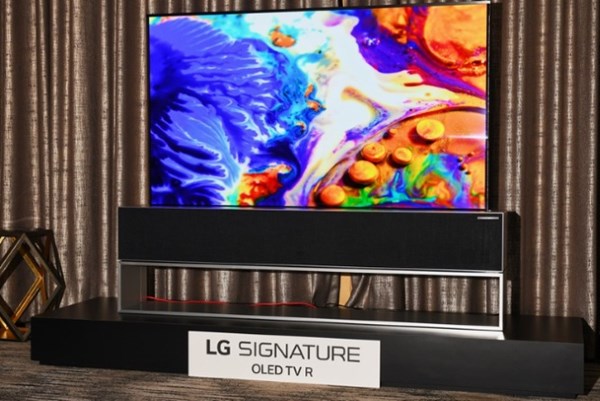 LG sẽ giới thiệu tivi đầu tiên trên thế giới có thể cuộn lại trong tháng Mười