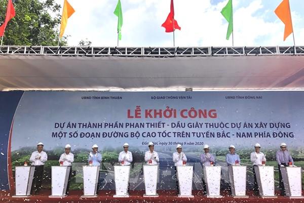 Khởi công xây dựng đoạn Phan Thiết - Dầu Giây thuộc cao tốc Bắc Nam