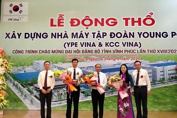 Xây dựng nhà máy Tập đoàn Young Poong tại cụm công nghiệp Đồng Sóc (Vĩnh Phúc)