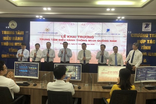 Khai trương Trung tâm điều hành thông minh tỉnh Quảng Nam