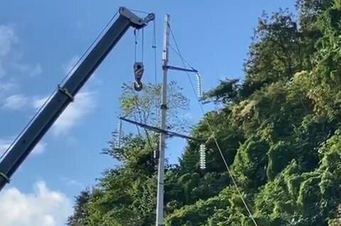 Điện lực Sơn La khắc phục xong sự cố gãy cột đường dây 110kV