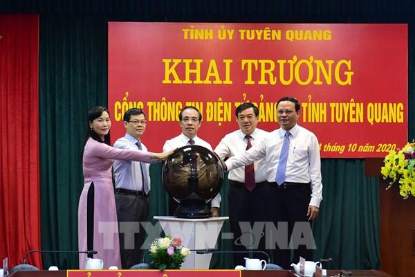 Khai trương Cổng thông tin điện tử Đảng bộ tỉnh Tuyên Quang