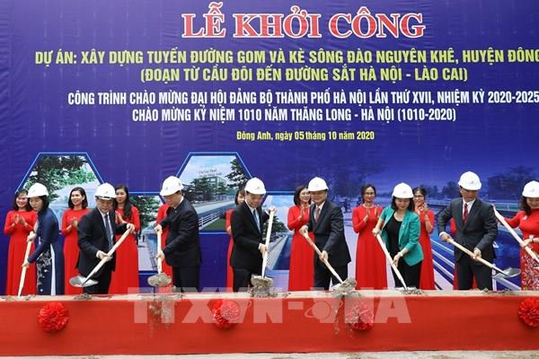 Hà Nội khởi công nhiều công trình phục vụ dân sinh quy mô hiện đại