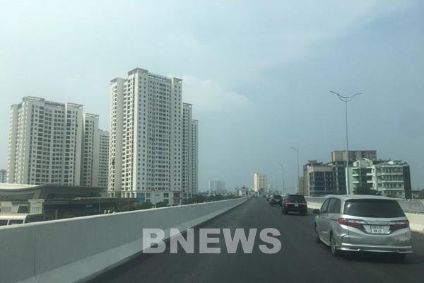 Thông xe cầu cạn Mai Dịch - Nam Thăng Long vào đúng ngày kỷ niệm Giải phóng Thủ đô