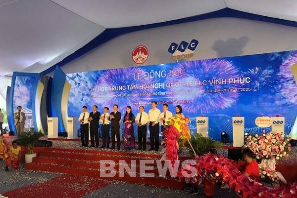 Động thổ xây dựng Trung tâm Hội nghị quốc tế FLC Vĩnh Phúc