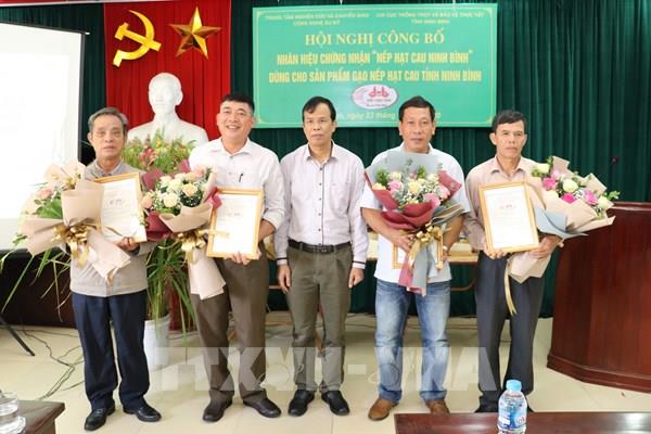 Công bố nhãn hiệu chứng nhận "Nếp hạt cau Ninh Bình"