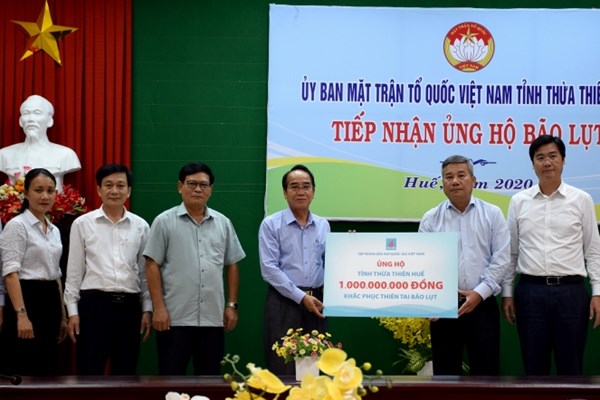 PVN quyên góp được gần 20 tỷ đồng ủng hộ đồng bào miền Trung
