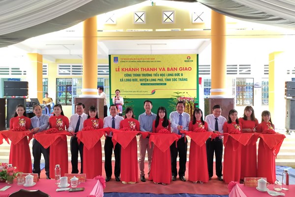 Khánh thành Trường tiểu học Long Đức B do PVCFC tài trợ toàn bộ