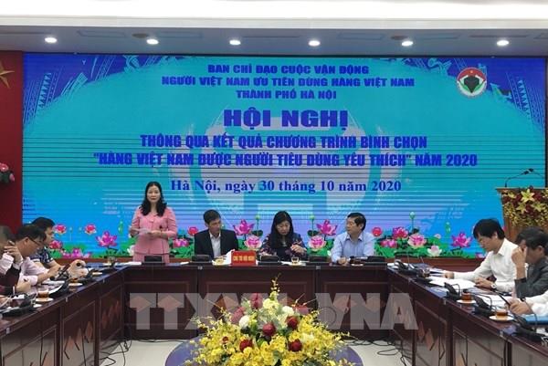 Hà Nội có 141 sản phẩm đạt danh hiệu “Hàng Việt Nam được người tiêu dùng yêu thích”