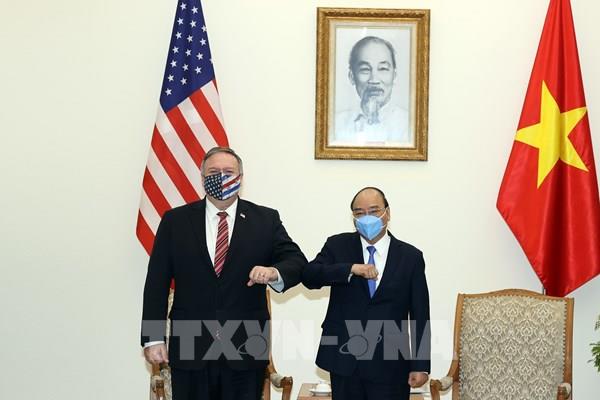Thủ tướng Nguyễn Xuân Phúc tiếp Ngoại trưởng Hoa Kỳ Michael Pompeo