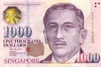 Singapore dừng phát hành tờ 1.000 SGD kể từ ngày 1/1/2021