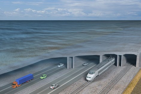 Đức làm dự án đường hầm vượt biển đến Đan Mạch dài nhất thế giới