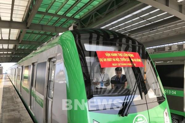 Tháng 12, vận hành thử đường sắt Cát Linh - Hà Đông 