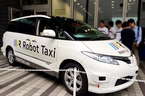 Chạy thử loại taxi không người lái sử dụng mạng dữ liệu tốc độ cao 5G