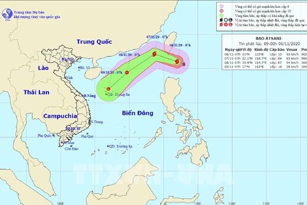 Các địa phương từ Quảng Ninh đến Phú Yên sẵn sàng ứng phó với bão Atsani