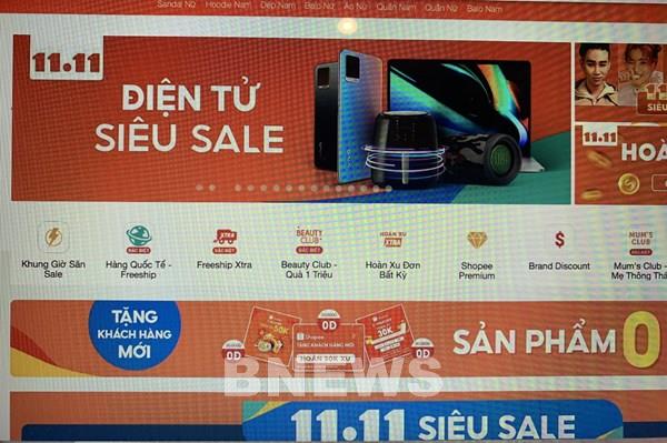 Các sàn thương mại điện tử đua nhau giảm giá Ngày độc thân