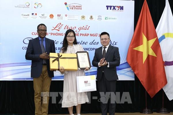 Trao giải Cuộc thi "Phóng viên trẻ Pháp ngữ 2020"