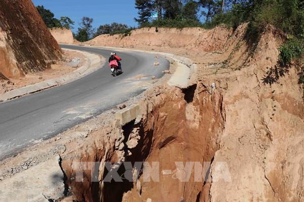 Điện Biên: Cung đường du lịch Tà Lèng - Mường Phăng bị sạt lở, hư hỏng