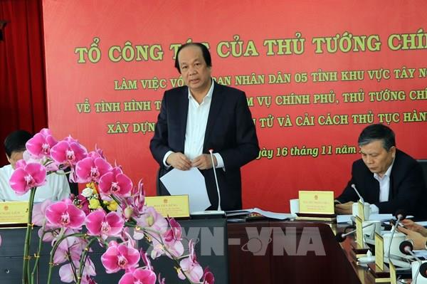 Tổ công tác của Thủ tướng Chính phủ làm việc với 5 tỉnh Tây Nguyên