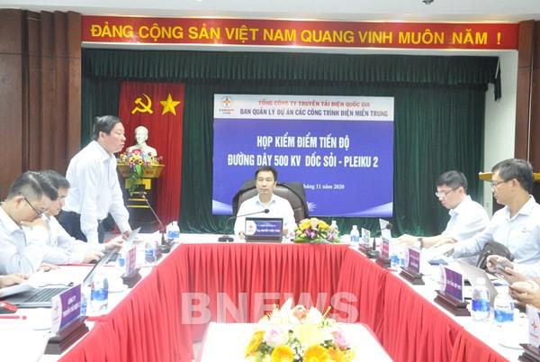 Kiểm điểm tiến độ đường dây 500 kV mạch 3 Dốc Sỏi – Pleiku 2