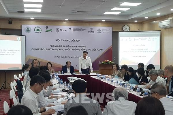 Hơn 6,8 triệu ha rừng được nhận tiền dịch vụ môi trường