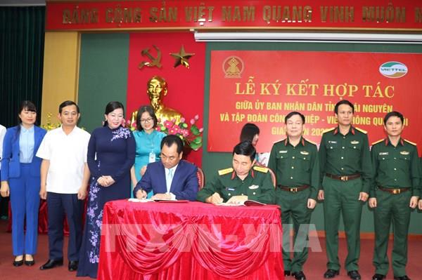 Tỉnh Thái Nguyên và Tập đoàn Viettel ký kết thỏa thuận hợp tác chiến lược