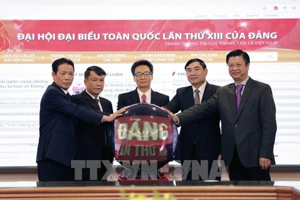 TTXVN ra mắt trang thông tin đặc biệt về Đại hội đại biểu toàn quốc lần thứ XIII của Đảng