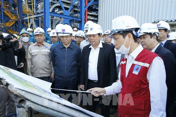 Phó Thủ tướng Thường trực kiểm tra tiến độ Nhà máy Nhiệt điện Thái Bình 2