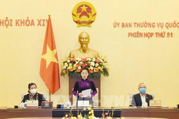Khai mạc Phiên họp thứ 51 của Ủy ban Thường vụ Quốc hội