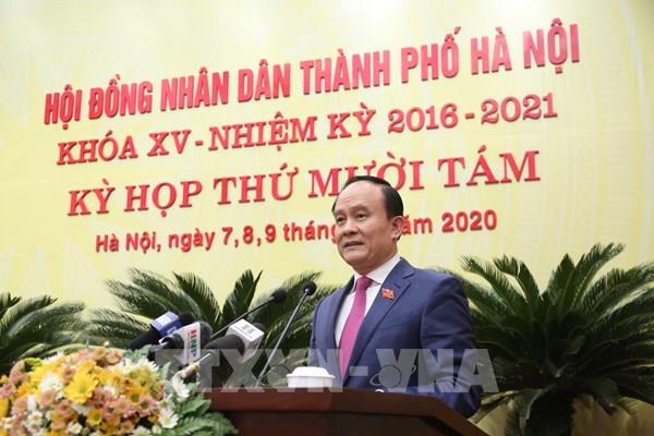 Ông Nguyễn Ngọc Tuấn được bầu giữ chức Chủ tịch Hội đồng nhân dân thành phố Hà Nội