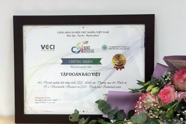 Tập đoàn Bảo Việt: Top 10 doanh nghiệp bền vững nhất Việt Nam 5 năm liên tiếp