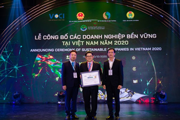 C. P. Việt Nam ở Top 10 doanh nghiệp bền vững Việt Nam năm 2020