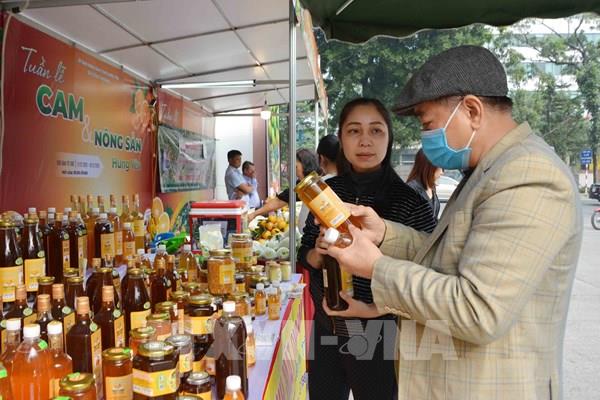 Cam và nông sản Hưng Yên được tiêu thụ mạnh tại Hà Nội